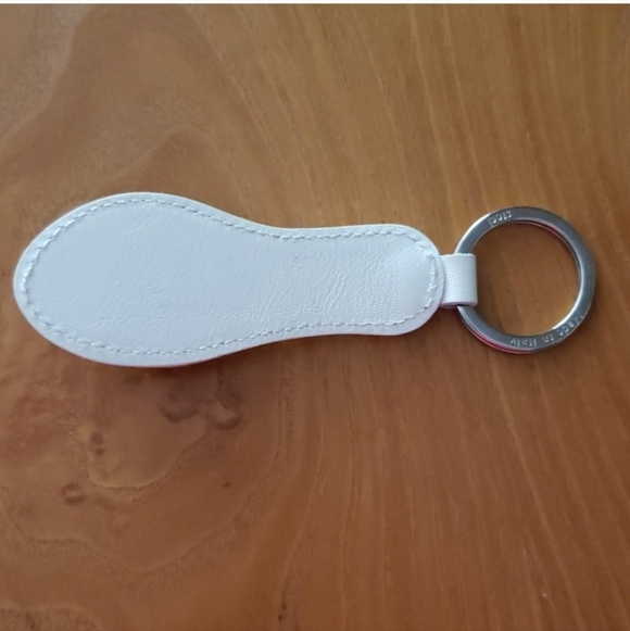 Furla White and Brown Polka Dot Keychain - Picture 5 of 7